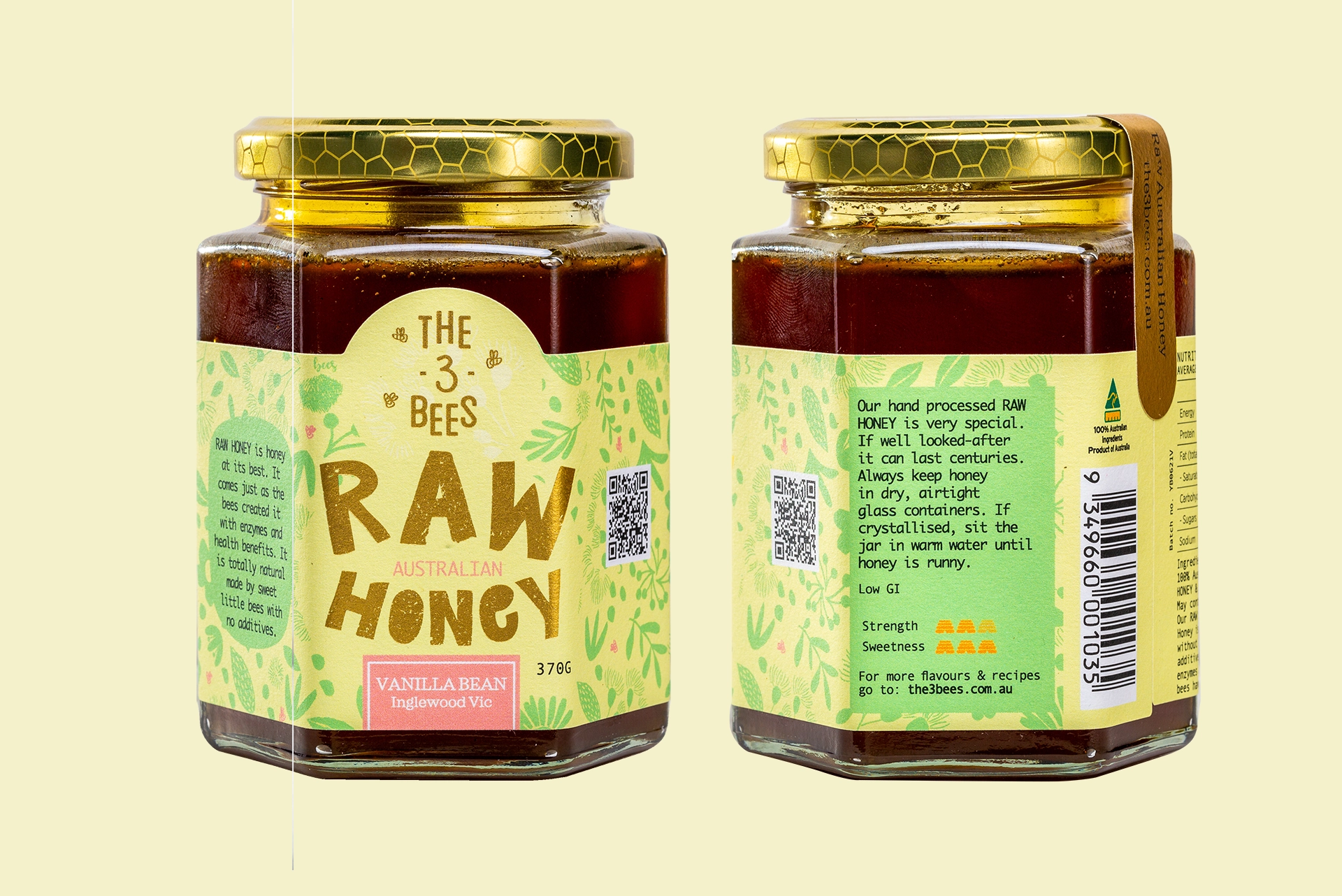3 Bees Raw Honey Award Gold in the London Honey Awards